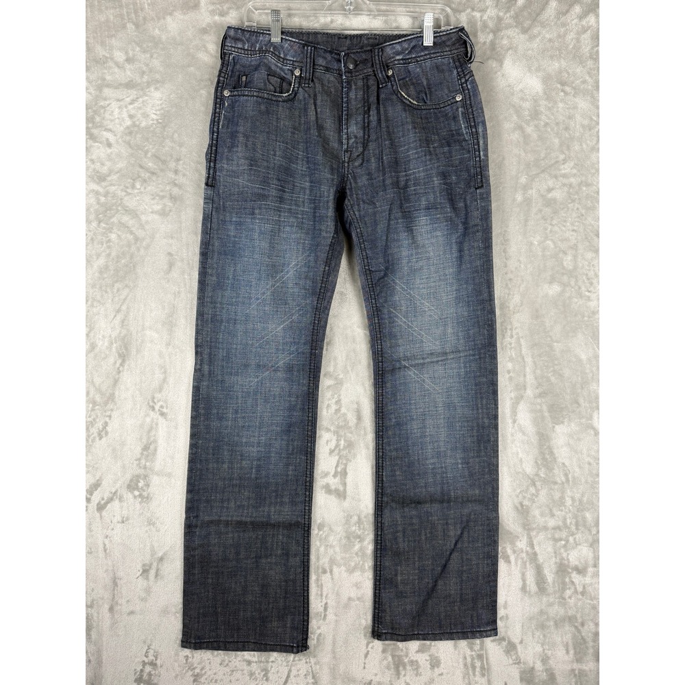 Buffalo David Bitton Driven Straight Leg Dark Wash Denim Jeans Men's Size 30x32